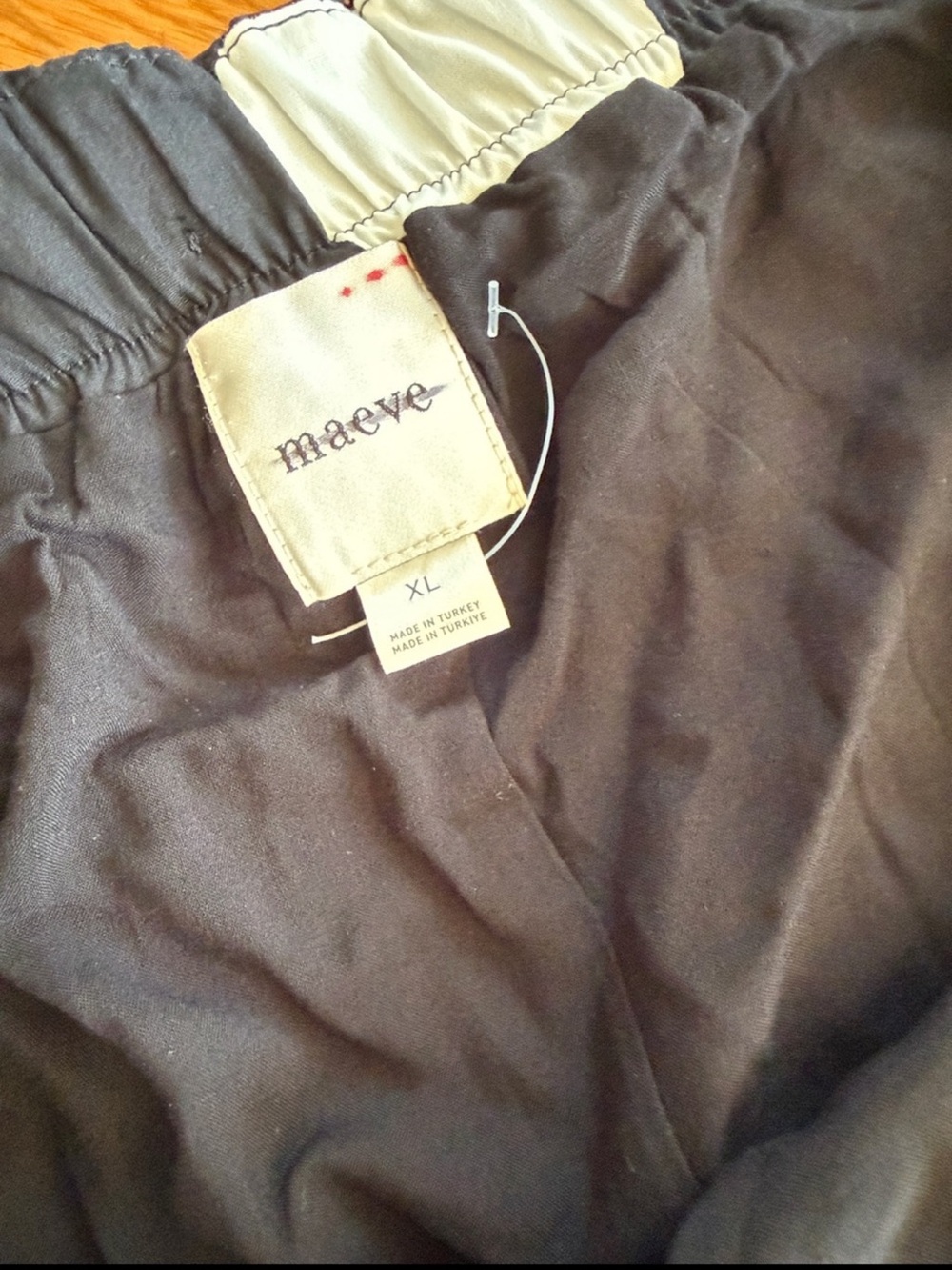 New Anthropologie Maeve Cotton Poplin Pleated Midi Skirt Size XL - Picture 7 of 7